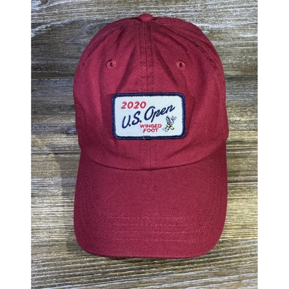 Imperial US Open 2020 Winged Foot Hat Cap Burgundy Adjustable OSFA